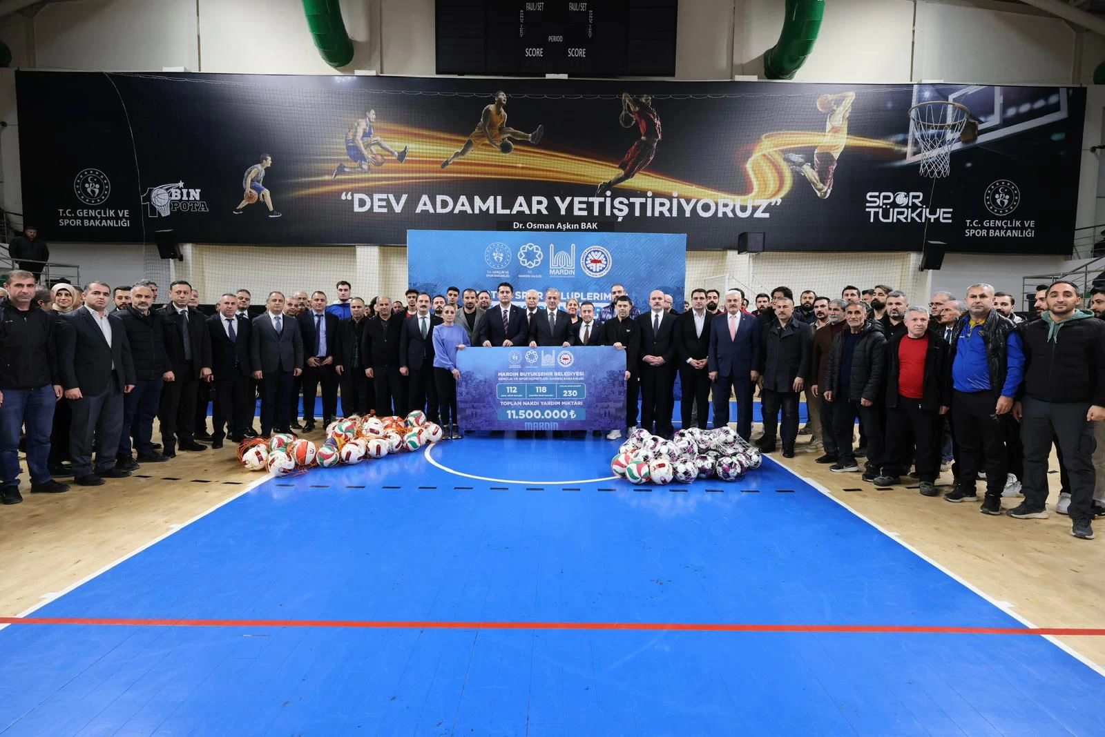 Mardin’de Spora 11.5 Milyon TL’lik Dev Destek: Amatör Spor Kulüpleri Nakdi Yardım Töreni